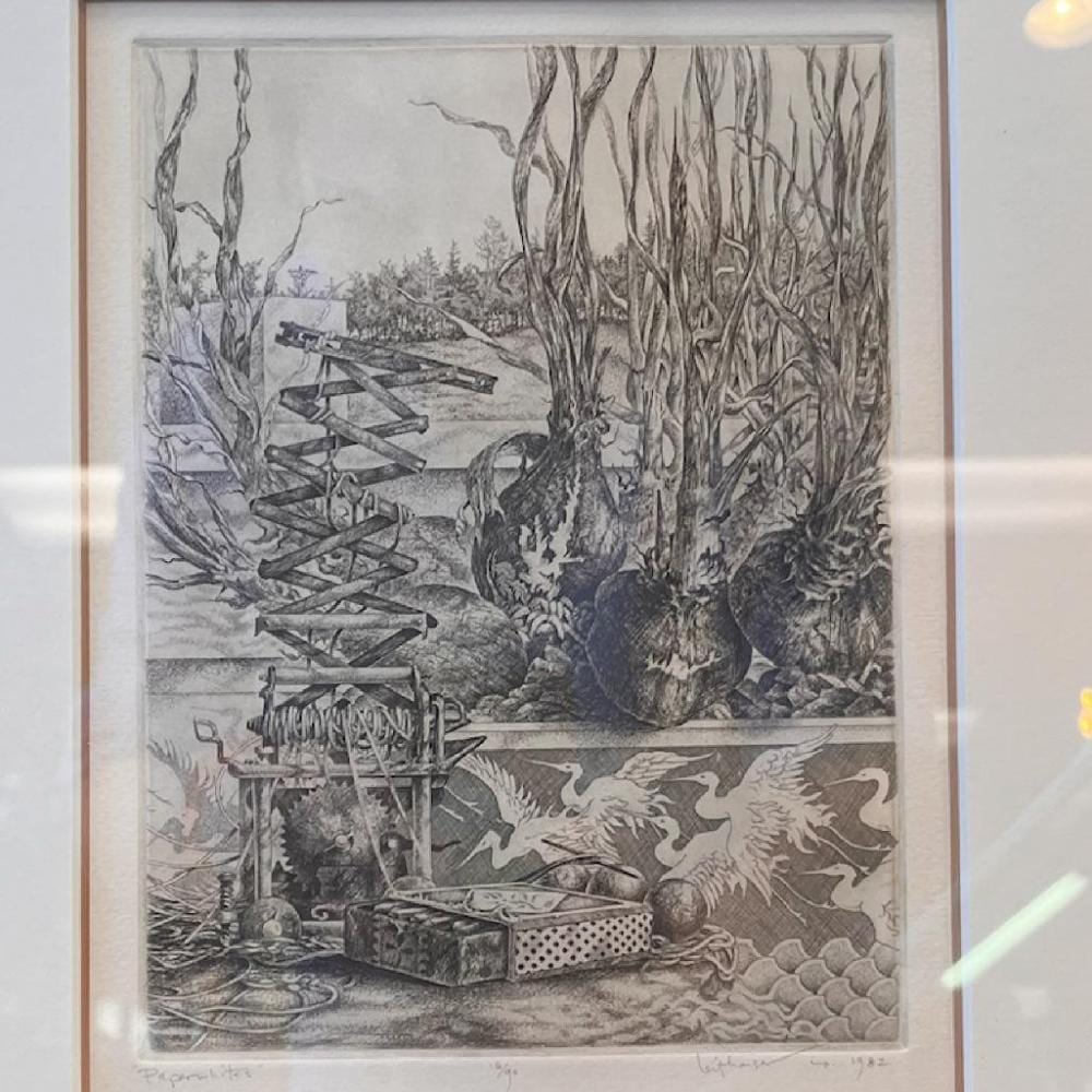Mark Alan Leithauser comparable auction result: paperwhites by mark alan leithauser etching