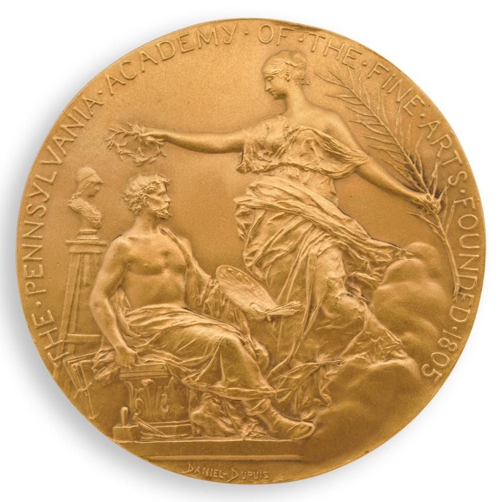 Daniel Dupuis comparable auction result: daniel dupuis 1849 1899 pennsylvania academy of the fine arts gold medal of honor francis speight