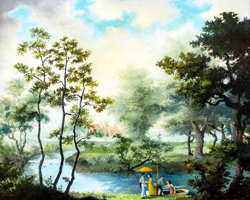 Paul Crosthwaite comparable auction result: paul crosthwaite ny 1911 1981 oil painting