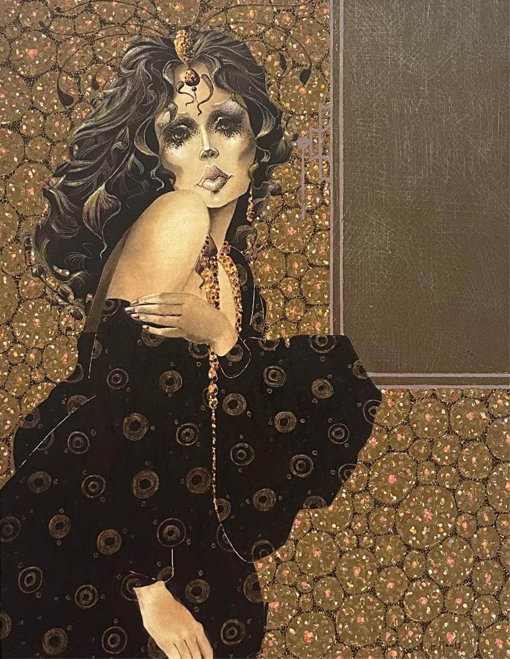 Christian LeMoult comparable auction result: christian le moult 1941 la rebelle huile sur toile dimensions 91 x 69 cm