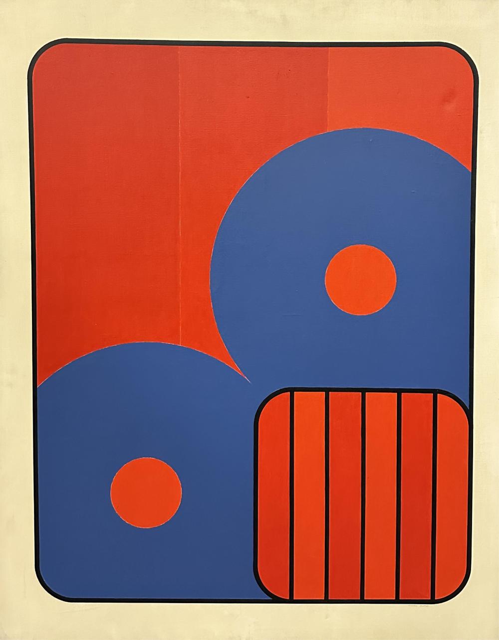André Goffin comparable auction result: andr goffin 1930 composition abstraite acrylique sur toile dimensions 99 x 78 cm