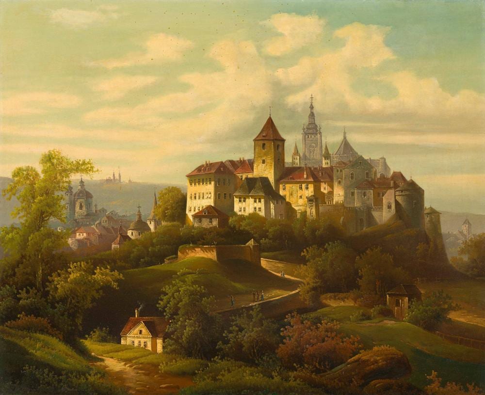 Ferdinand Lepie comparable auction result: ferdinand lepi view of prague