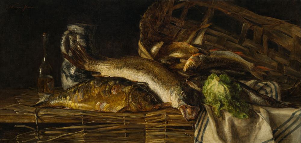 Olga Wisinger-Florian comparable auction result: olga wisinger florian still life with fish