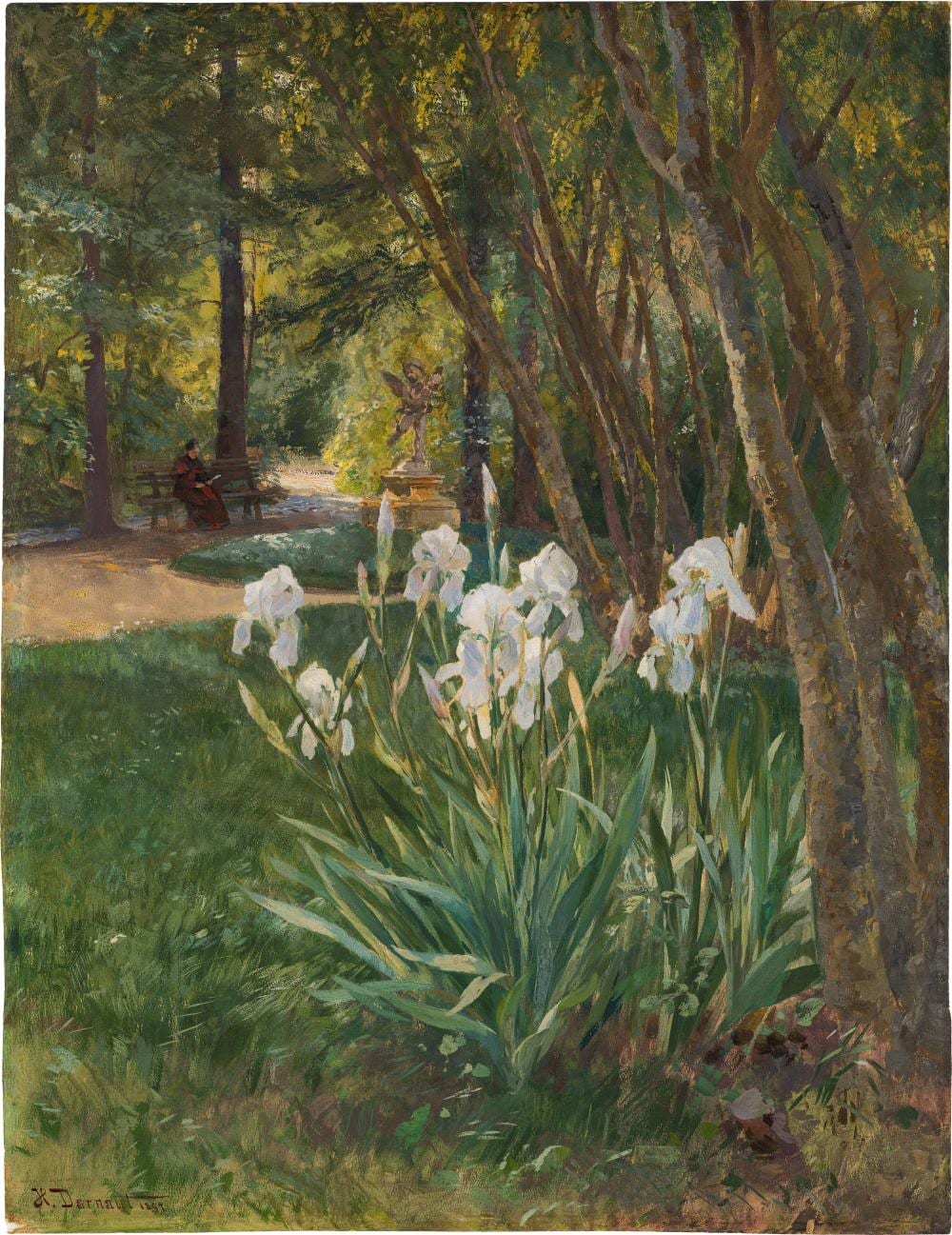 Hugo Darnaut comparable auction result: hugo darnaut irises in the park