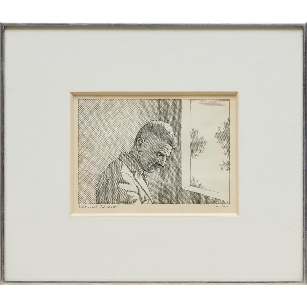 Pierre Le-Tan comparable auction result: pierre le tan pen and ink drawing