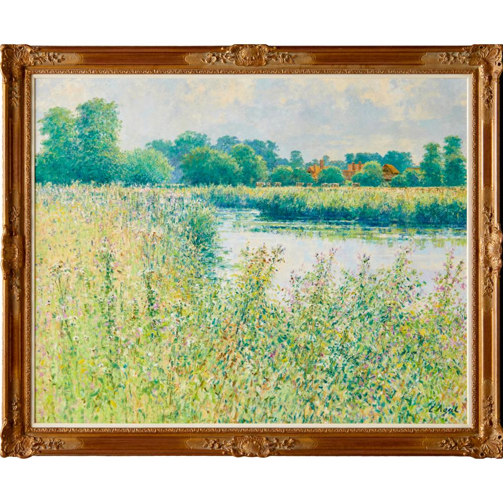 Charles Neal comparable auction result: charles neal large oil on canvas