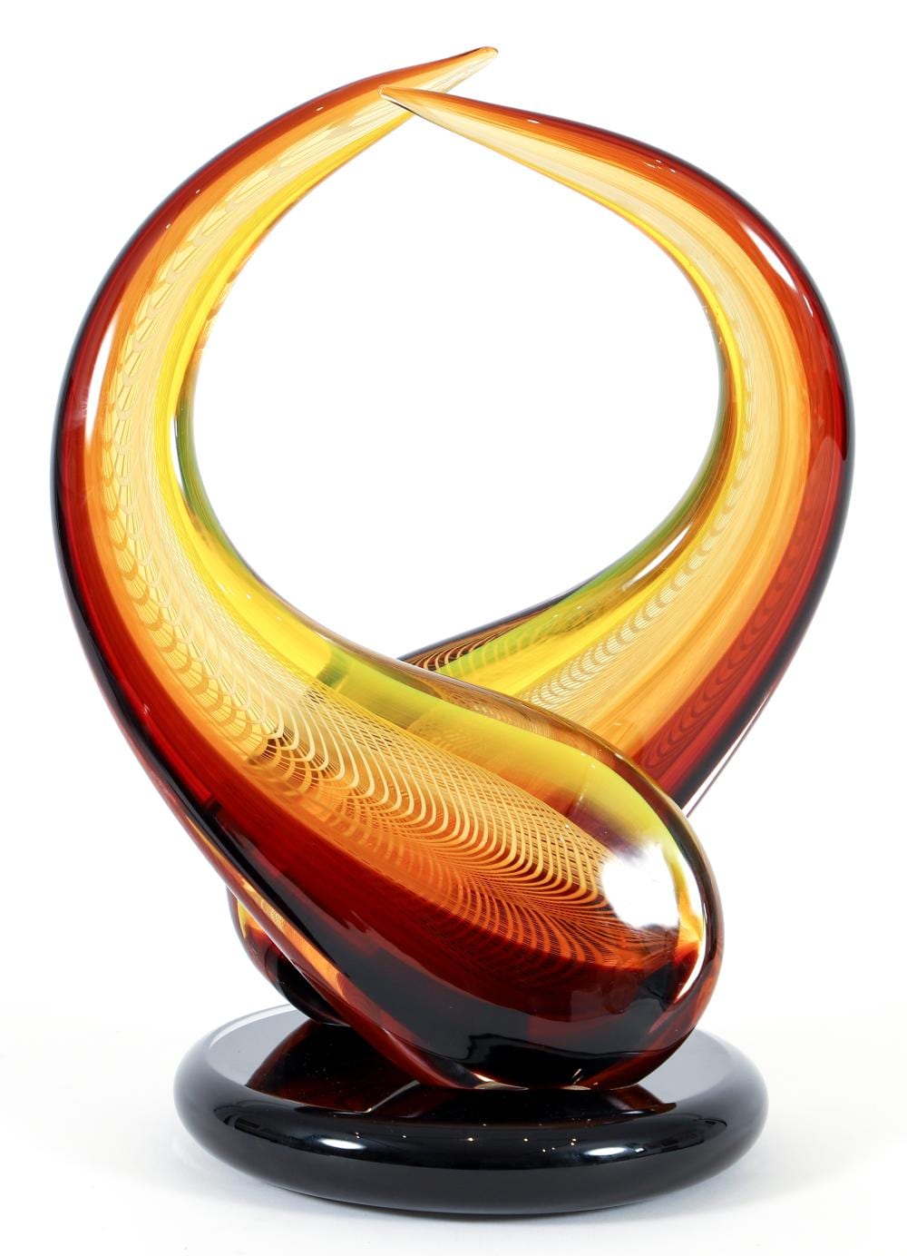 Adriano dalla Valentina comparable auction result: adriano dalla valentina glass sculpture rainbow