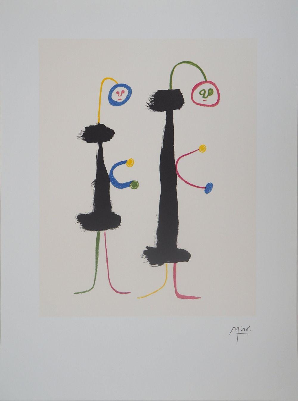 Joan MIRO - Surreal Lovers sold by TGP Auction, lot 199 — auction record photograph