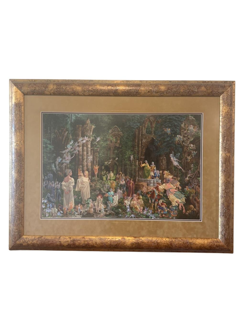 James Christensen comparable auction result: james christensen court of the fairies framed paper lithograph