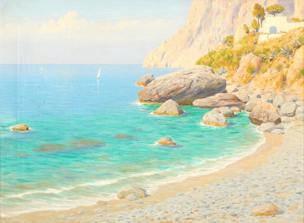 willem welters 1881 1972 beach of capri · Antikauktion Krefeld · 2024-12-07 Willem Welters comparable auction result: willem welters 1881 1972 beach of capri