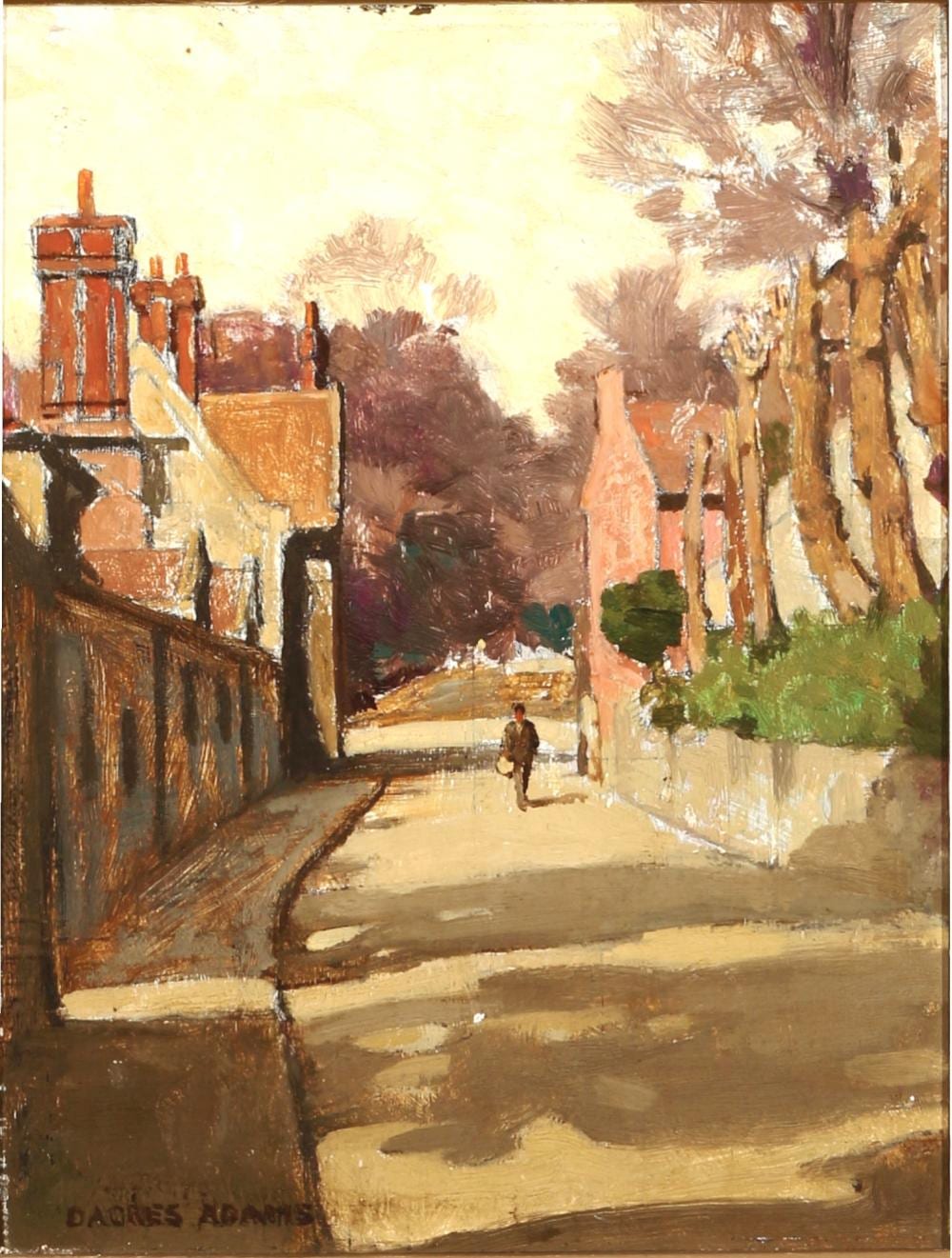 William Dacres Adams comparable auction result: william dacres adams 1864 1951 town street scene
