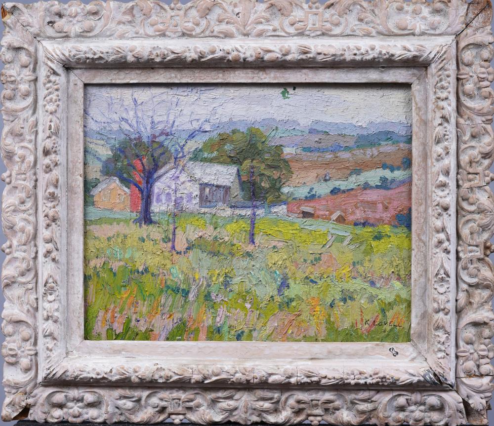 Katherine Adams Lovell comparable auction result: katherine adams lovell 1877 1965 antique female impressionist signed landscape oil painting