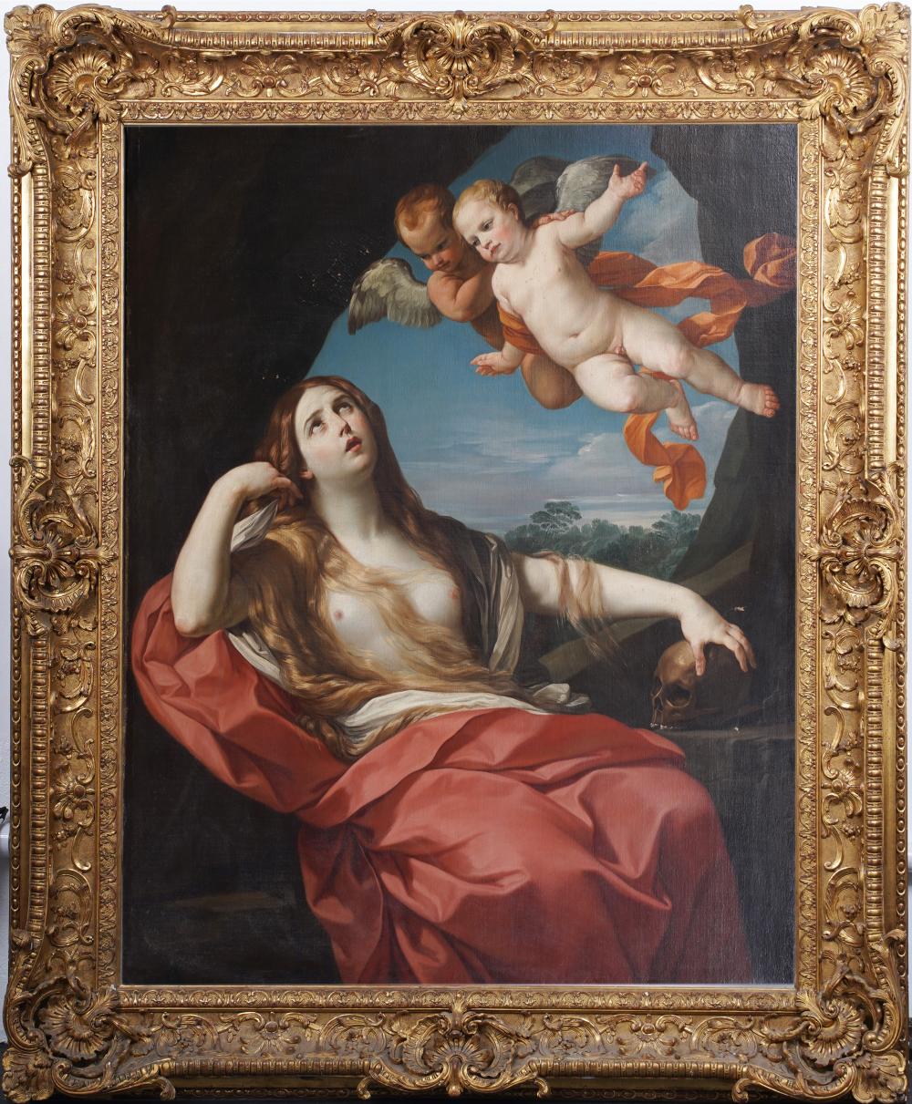 Museum Size Mary Magdalene Portrait Old Master Italian Original Framed Oil Painting sold by Curated Gallery Auctions, lot 147 — auction record photograph