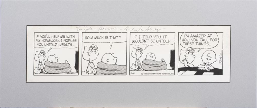 Print, Charles Schulz sold by Clars Auctions, lot 6465 — auction record photograph