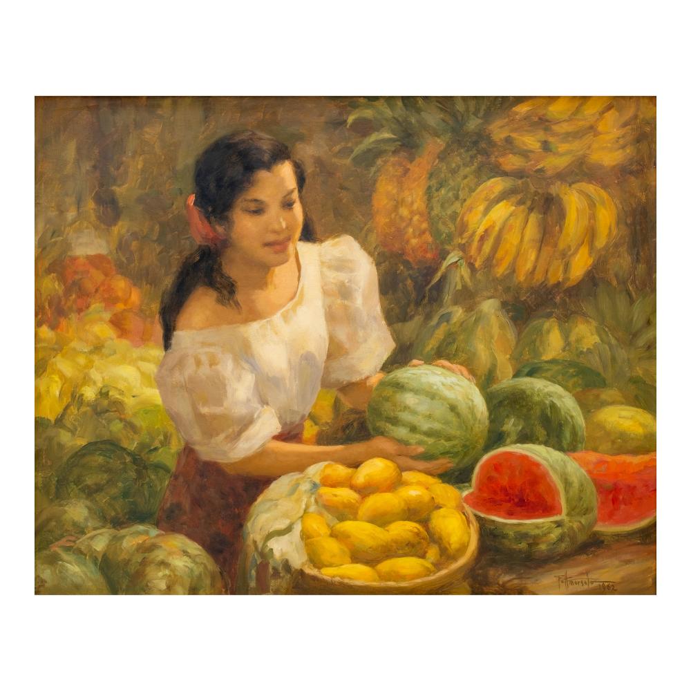 Fernando Amorsolo (1892 - 1972) - Fruit Vendor comparable sale