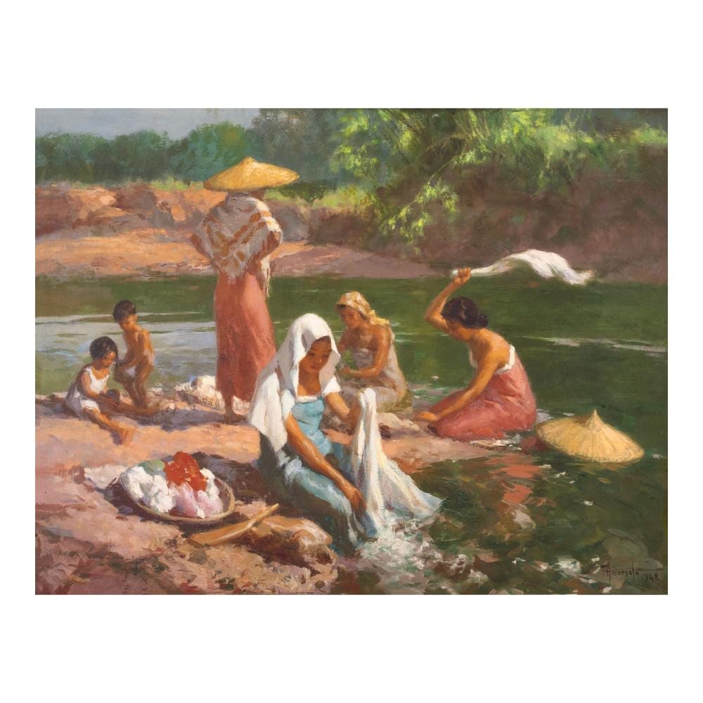 Fernando Amorsolo (1892 - 1972) - Lavanderas comparable sale