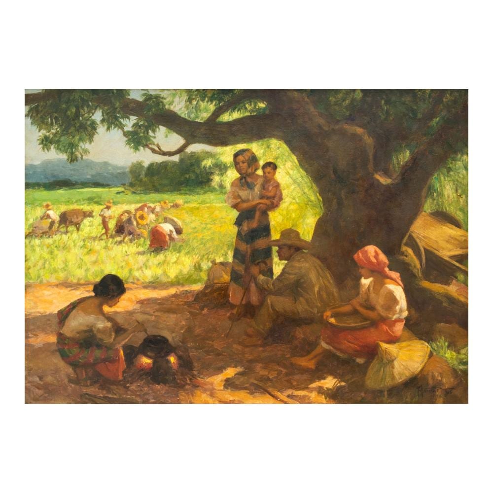 Fernando Amorsolo (1892 - 1972) - Under the Mango Tree comparable sale