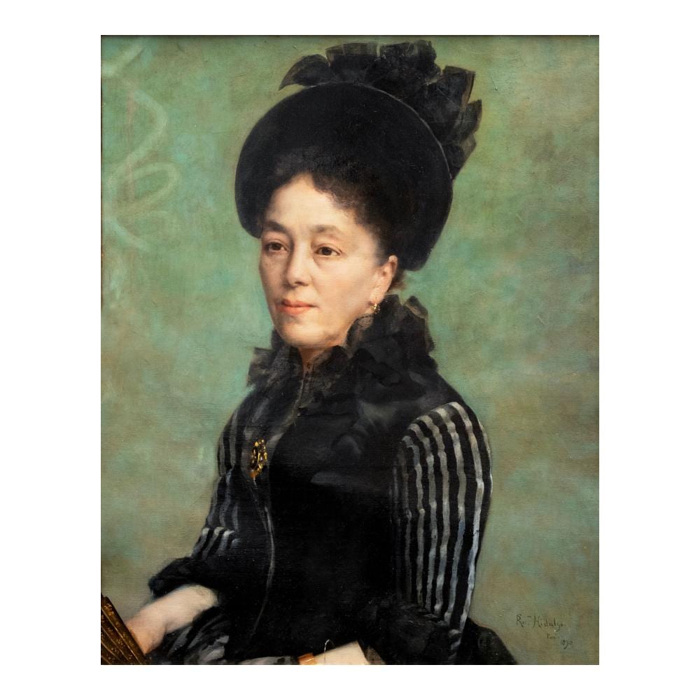 Félix Resurrección Hidalgo (1855 - 1913 - Portrait of Raimunda Chuidian Roxas comparable sale