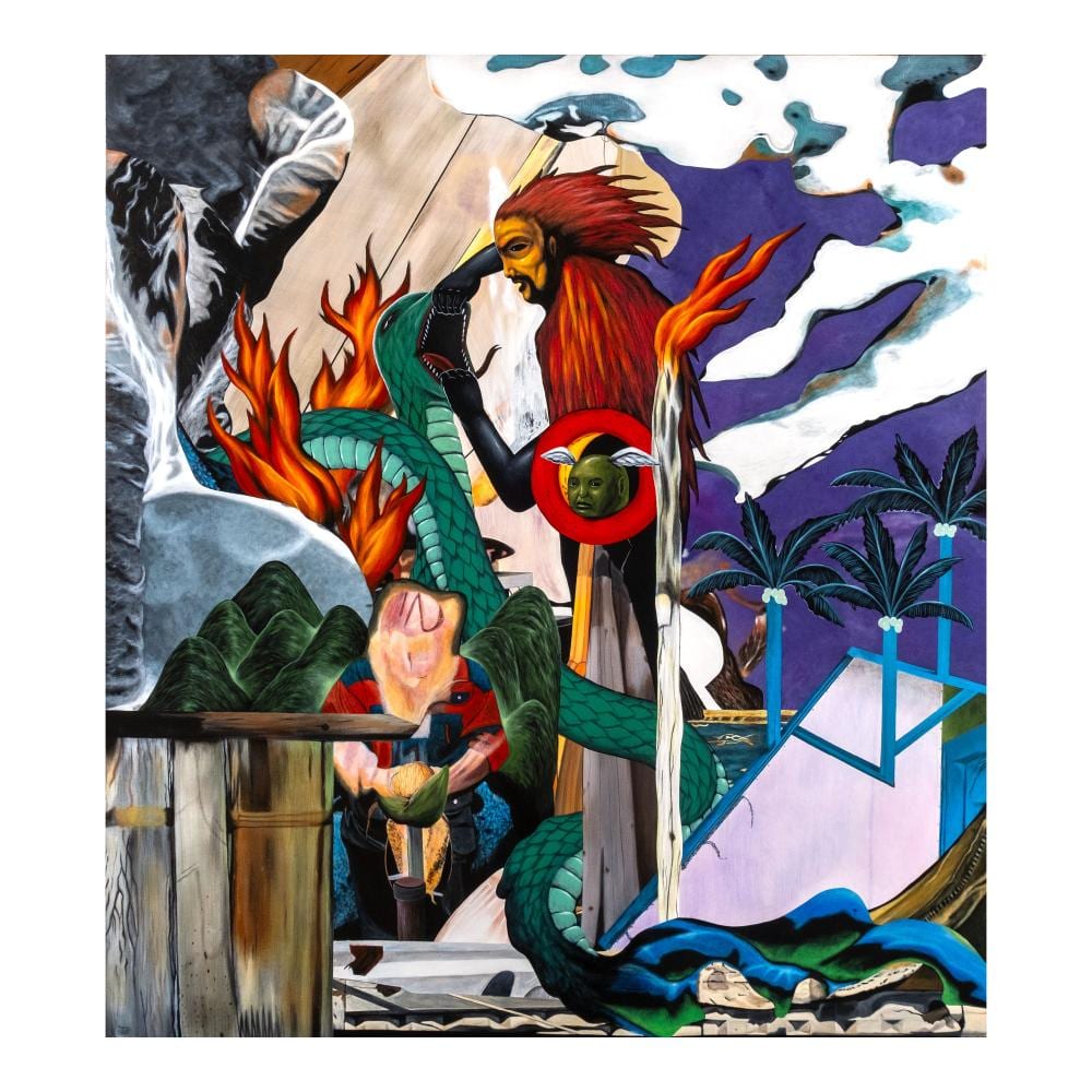 rodel tapaya b 1980 a sky without stars a sea without sand · Leon Gallery · 2024-11-30 Rodel Tapaya comparable auction result: rodel tapaya b 1980 a sky without stars a sea without sand