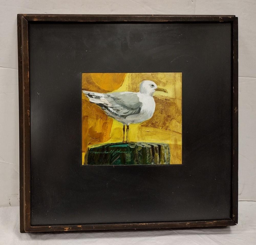 Marshall Johnson comparable auction result: marshall johnson painting of a seagull