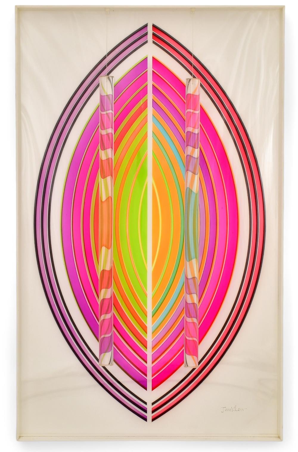 Leonard Janklow comparable auction result: leonard janklow american 1919 2006 3d op art