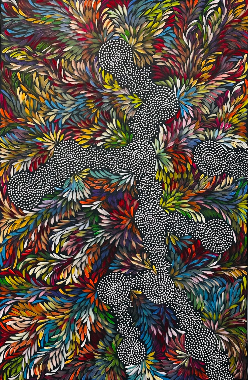Louise Numina comparable auction result: louise numina australian b 1976 bush medicine leaves