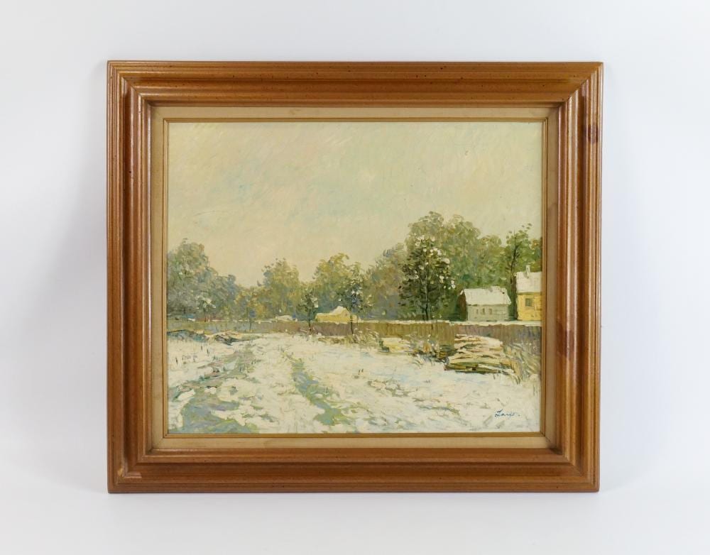 Law Kwok Keung comparable auction result: oil on canvas by law kwok keung