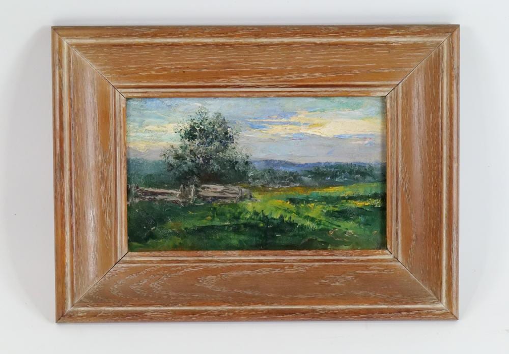Leonard Moore Davis comparable auction result: oil on board by leonard moore davis