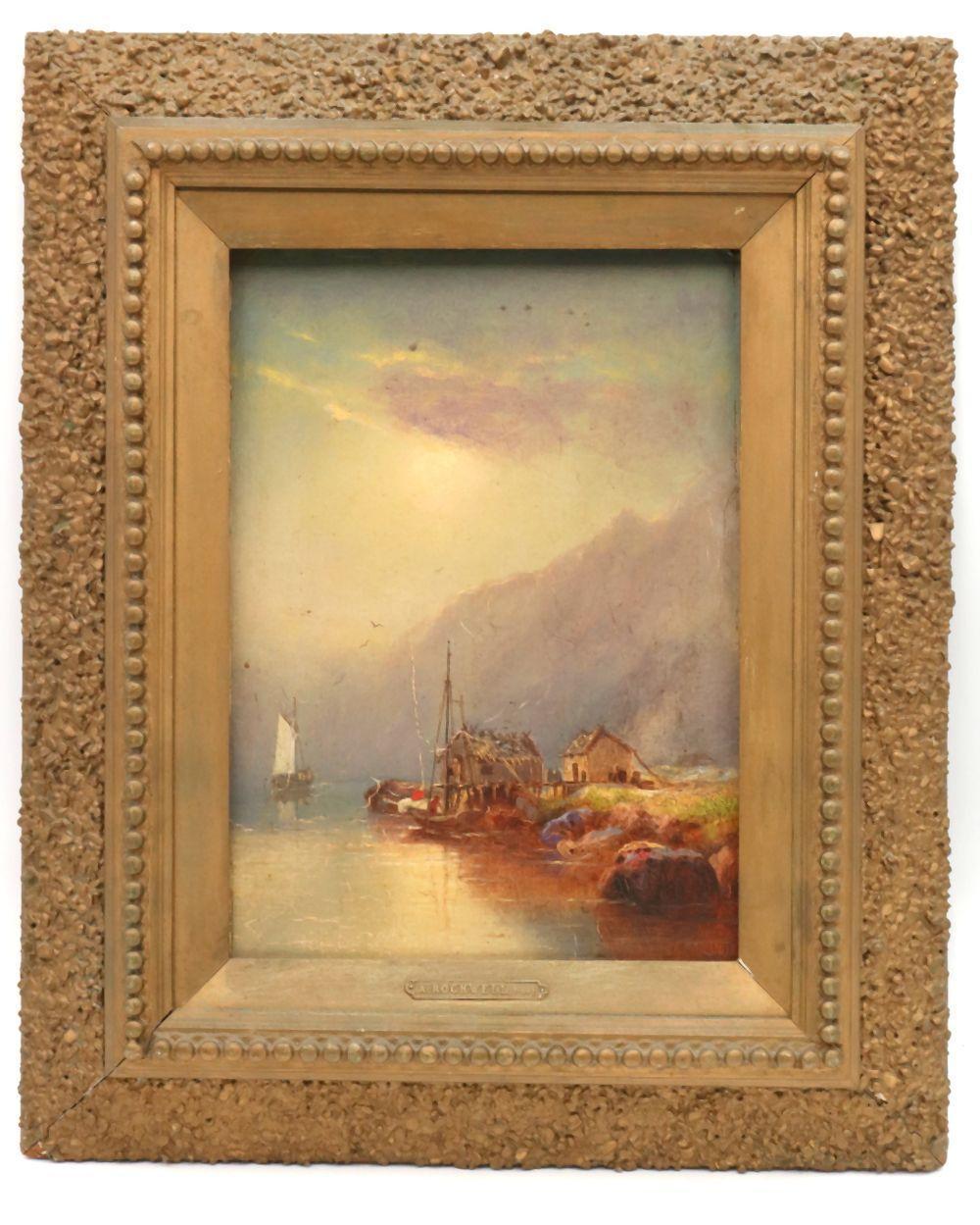 Augustus Rockwell comparable auction result: augustus rockwell american 1822 1888 oil painting on board