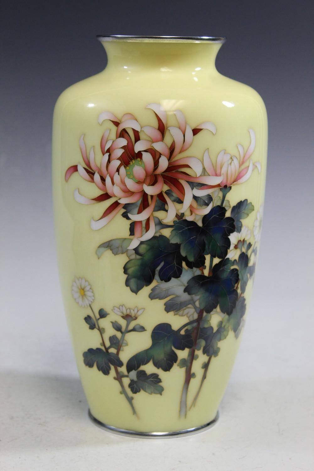Japanese Cloisonne Vase sold by Montgomery Auction, lot 3057 — auction record photograph