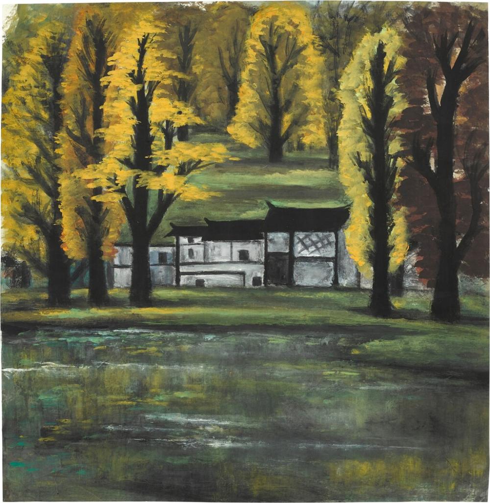 林風眠　秋色人家 | Lin Fengmian, Retreat in Autumn Forest comparable sale