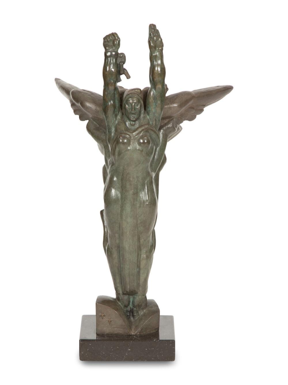 Donald DeLue comparable auction result: donald de lue american 1897 1988 victory freedom with wings