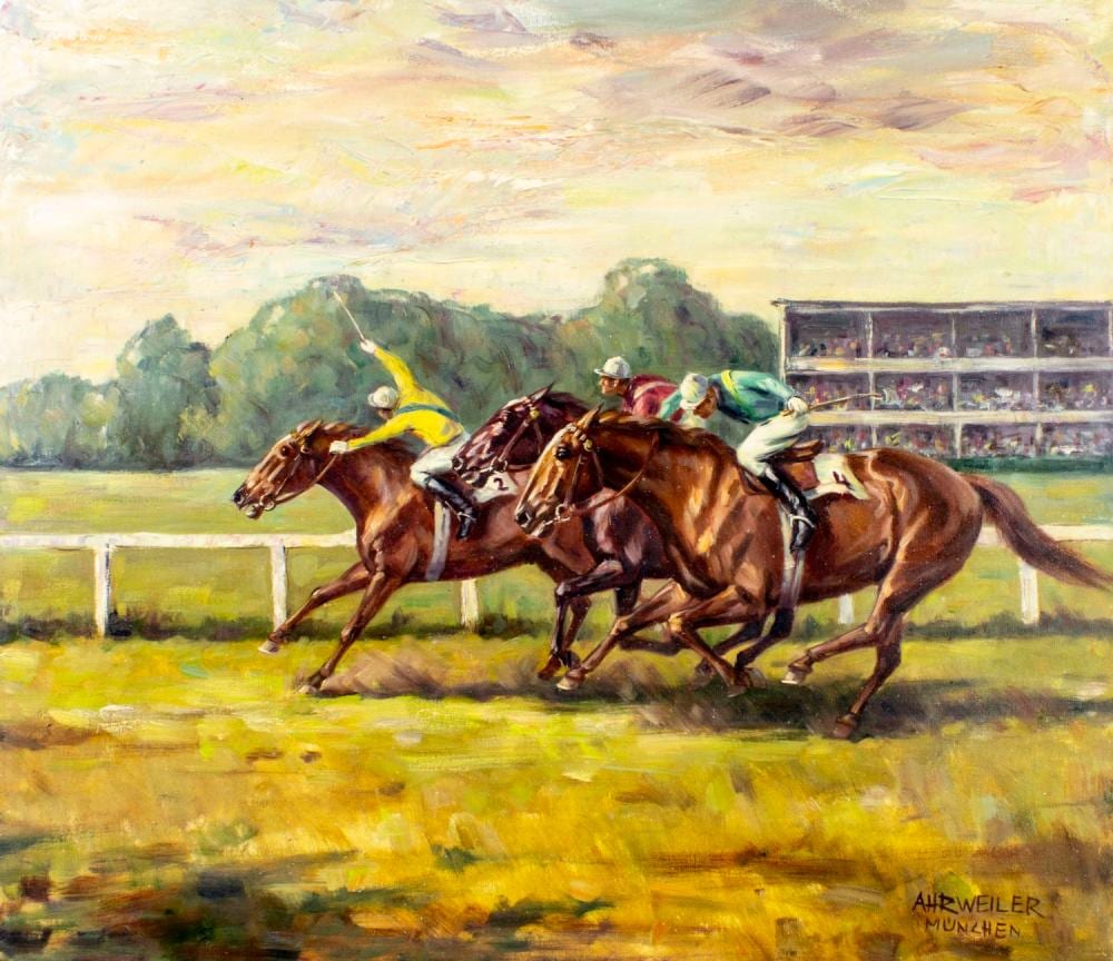 wilhelm p ahrweiler german 1905 1987 oil painting · Broward Auction Gallery LLC · 2025-01-26 Willy Ahrweiler comparable auction result: wilhelm p ahrweiler german 1905 1987 oil painting