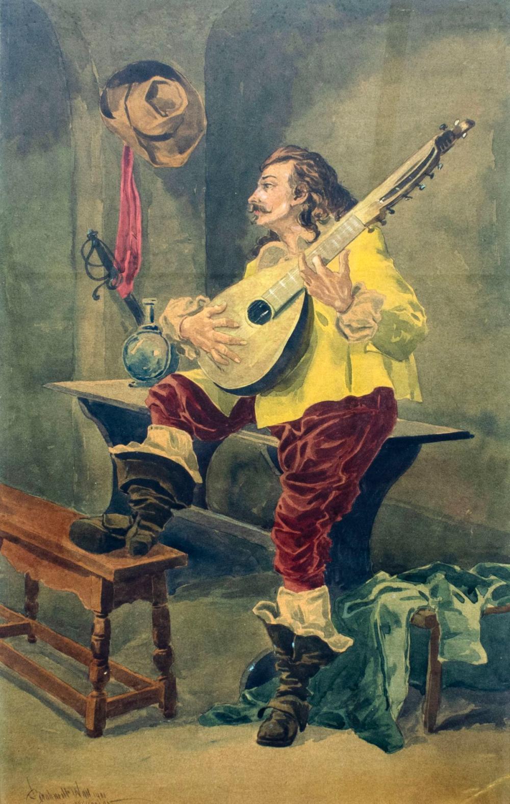 Bernhardt Wall comparable auction result: bernhardt wall ca 1872 1956 watercolor painting antique