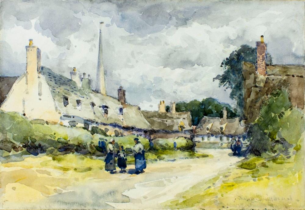 John Muirhead comparable auction result: john muirhead uk 1863 1927 watercolor painting antique