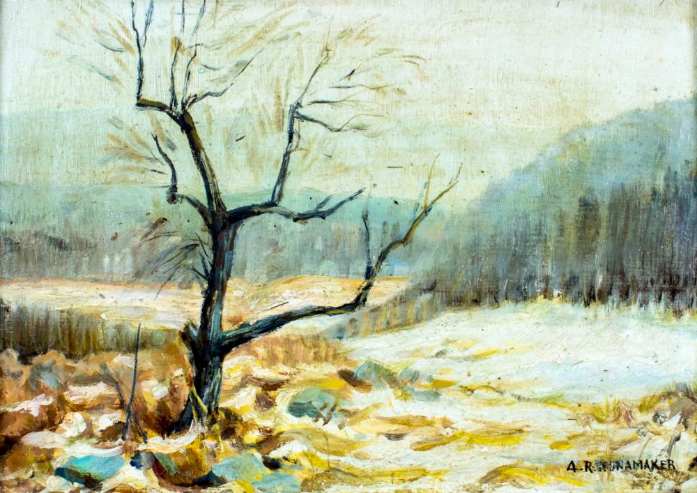 Alfred Nunamaker comparable auction result: alfred nunamaker pa oh 1915 1988 oil painting
