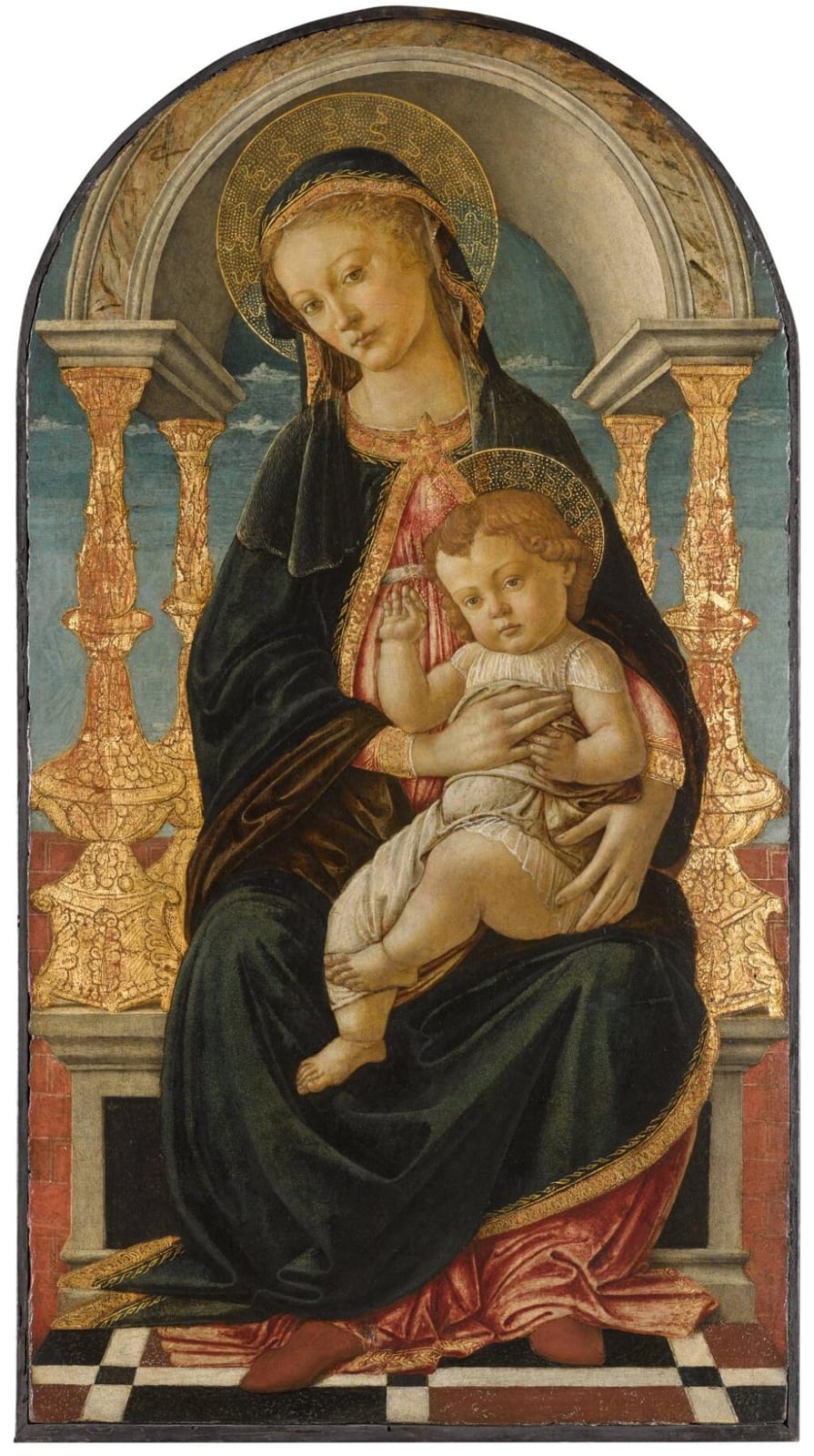 The Virgin and Child enthroned comparable sale