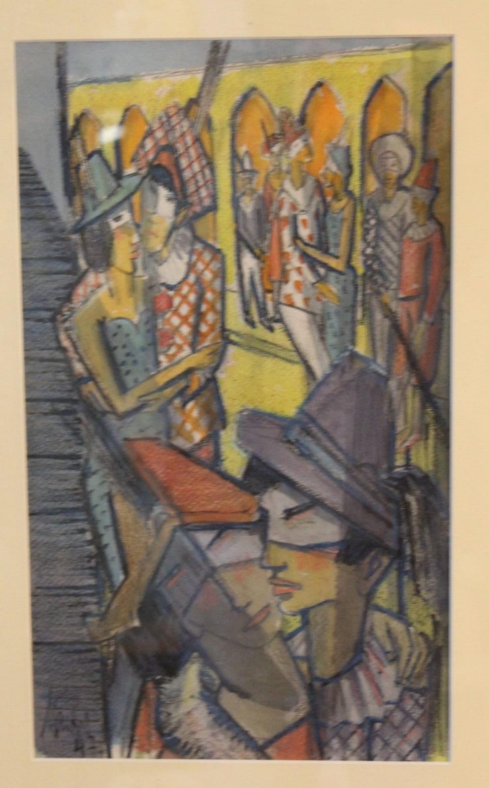 Emil Maetzel comparable auction result: emil maetzel 1877 1955 maskerade aquarell papier ger glas rg 78 x 57 5cm