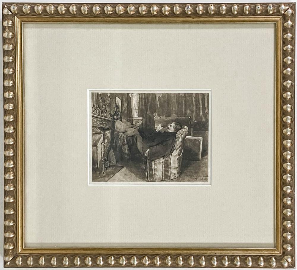 Edmond de Goncourt comparable auction result: jules by edmond de goncourt etching
