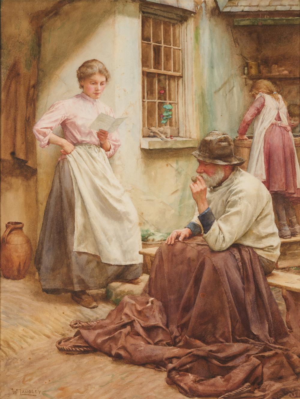 Walter Langley comparable auction result: walter langley british 1852 1922