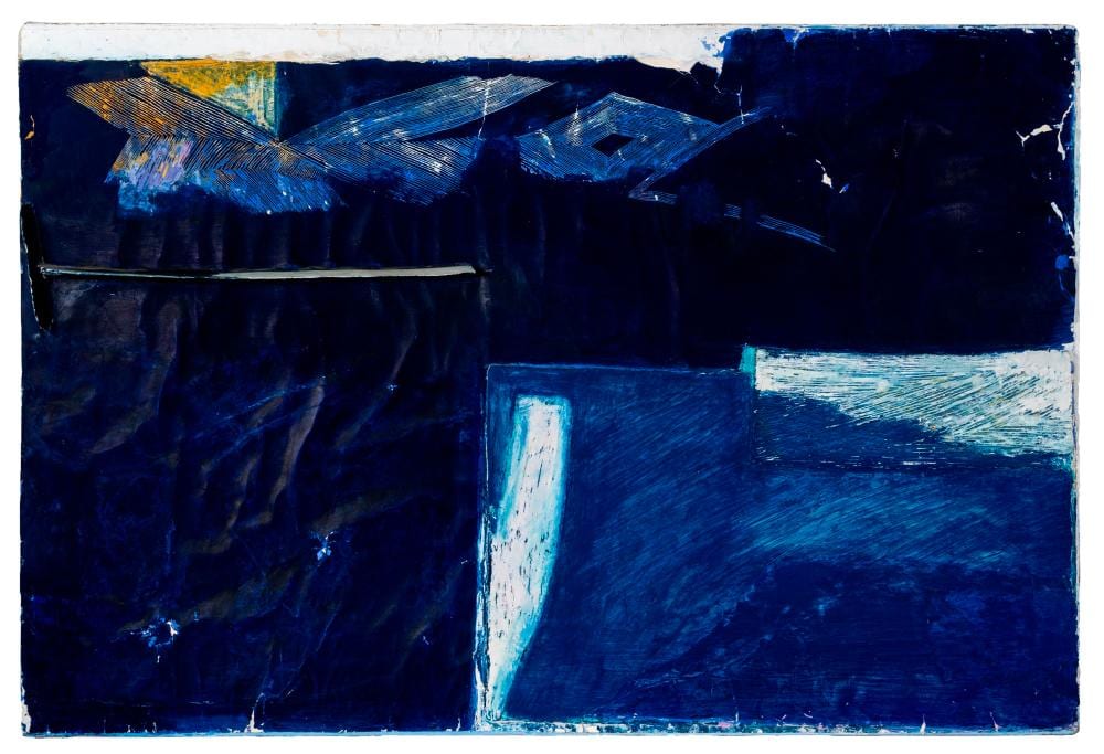 Franco Guerzoni comparable auction result: franco guerzoni la notte dei graffiti