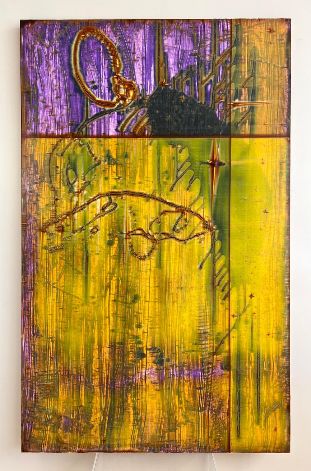 Michael Kessler comparable auction result: michael kessler american 1954 acrylic and oil