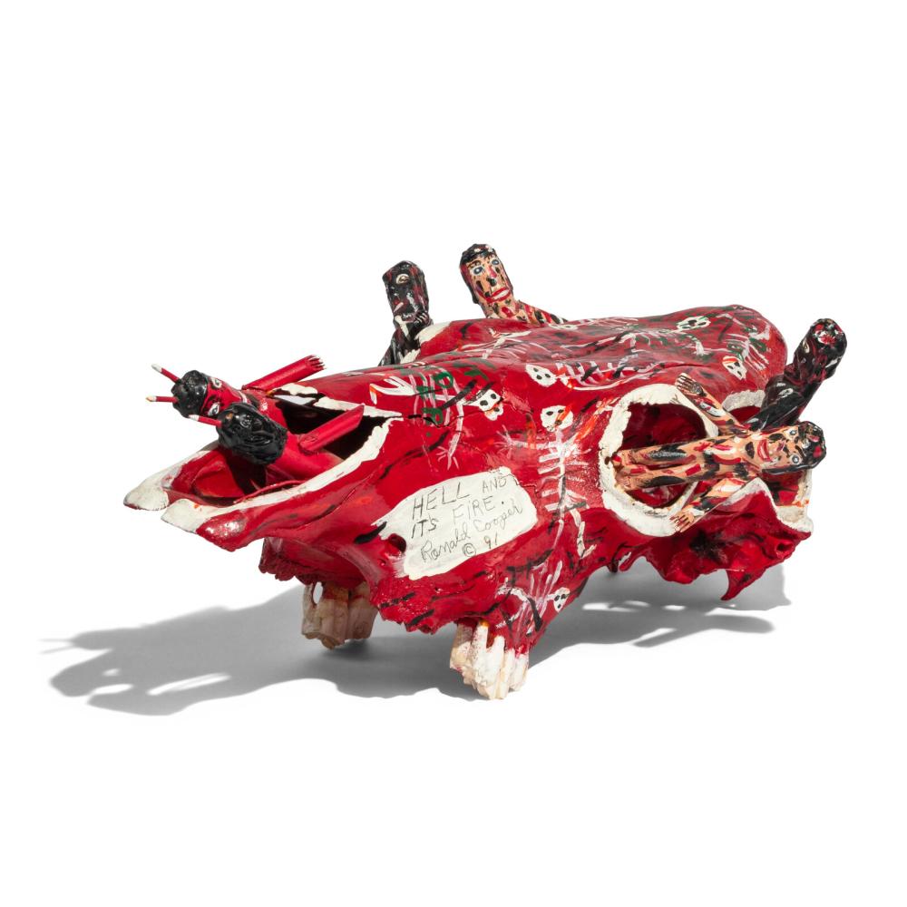 ronald cooper american b 1943 hell and its fire 1991 · Freeman’s | Hindman · 2024-12-11 Ron Cooper comparable auction result: ronald cooper american b 1943 hell and its fire 1991