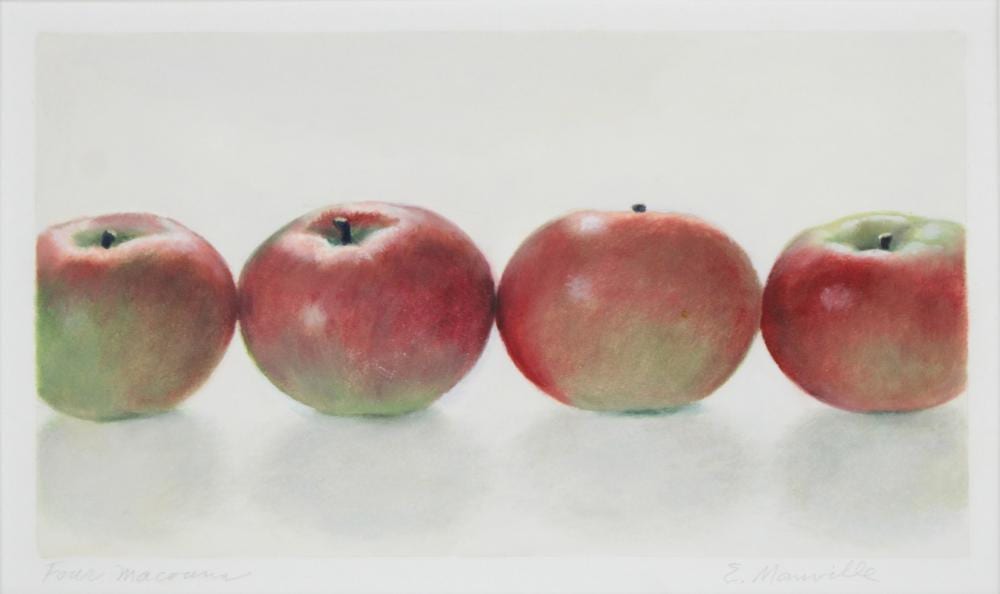 Elsie Manville comparable auction result: elsie manville 1922 four macouns oil on paper
