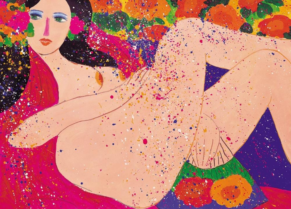 丁雄泉 Walasse Ting ( Chinese-American, 1929-2010 ) comparable sale