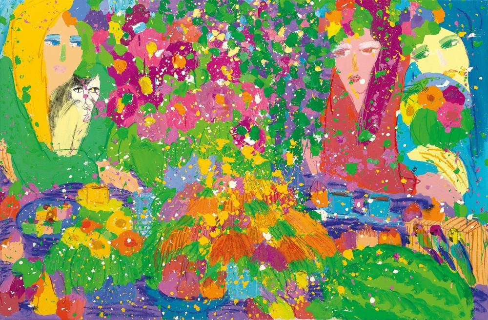 丁雄泉 Walasse Ting ( Chinese-American, 1929-2010 ) comparable sale
