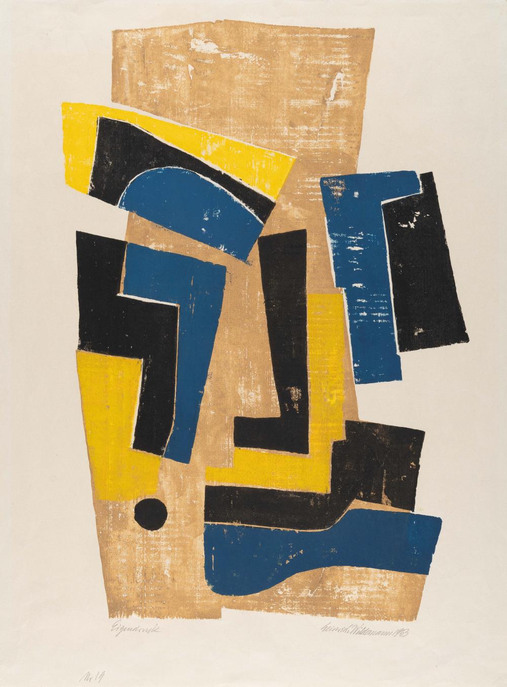 Heinrich Wildemann comparable auction result: heinrich wildemann 1904 lodz stuttgart 1964 4 bll abstrakte kompositionen