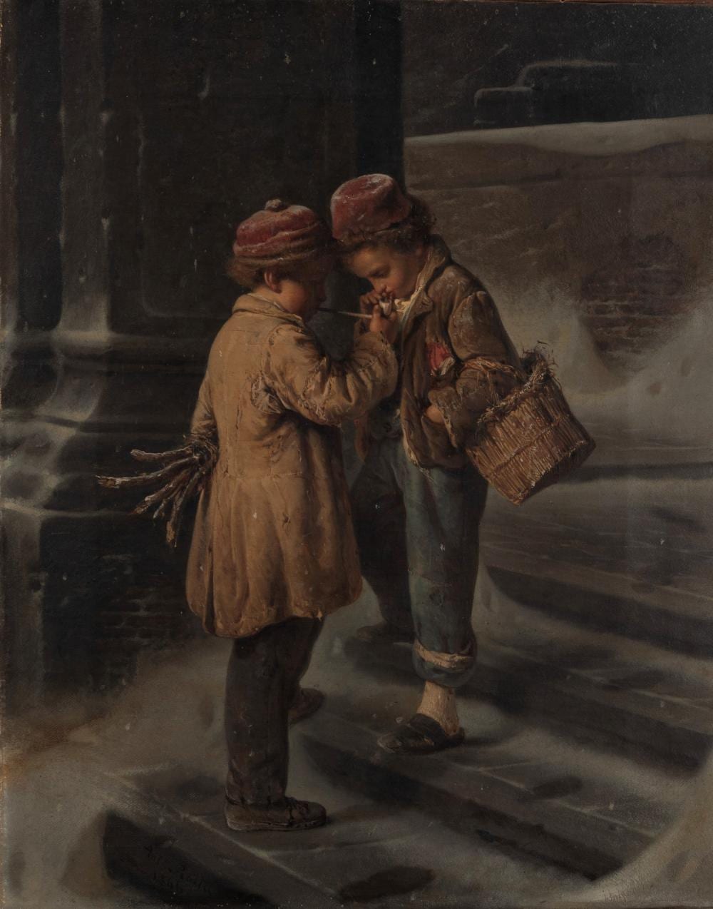 Antonio Rotta comparable auction result: antonio rotta gorizia 1828 venezia 1903 children s games 1866