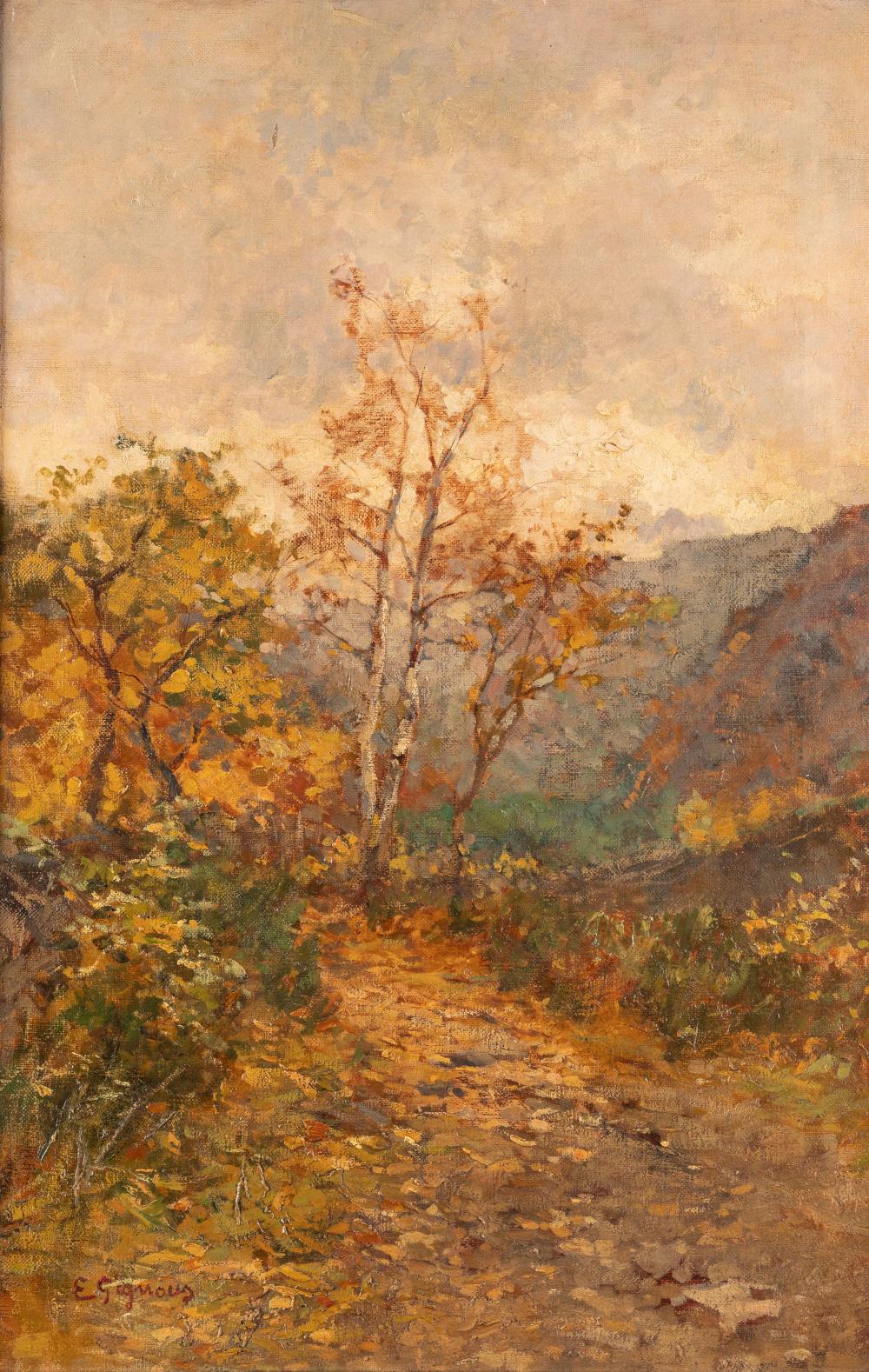 Eugenio Gignous comparable auction result: eugenio gignous milano 1850 stresa 1906 towards stresa