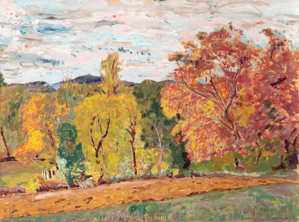 Mario Cavaglieri comparable auction result: mario cavaglieri rovigo 1887 pavie 1969 trees in autumn
